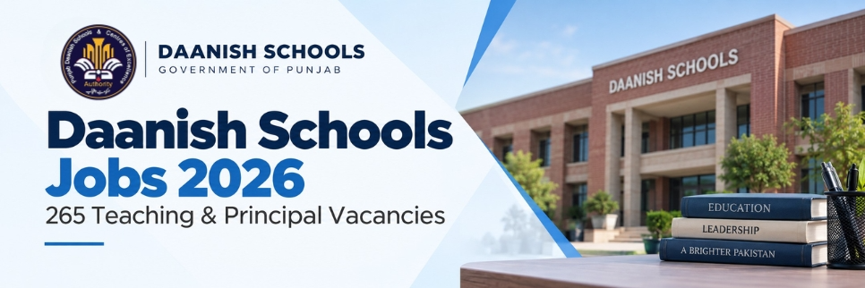 Daanish Schools Jobs 2026: 265 Teaching & Principal Vacancies